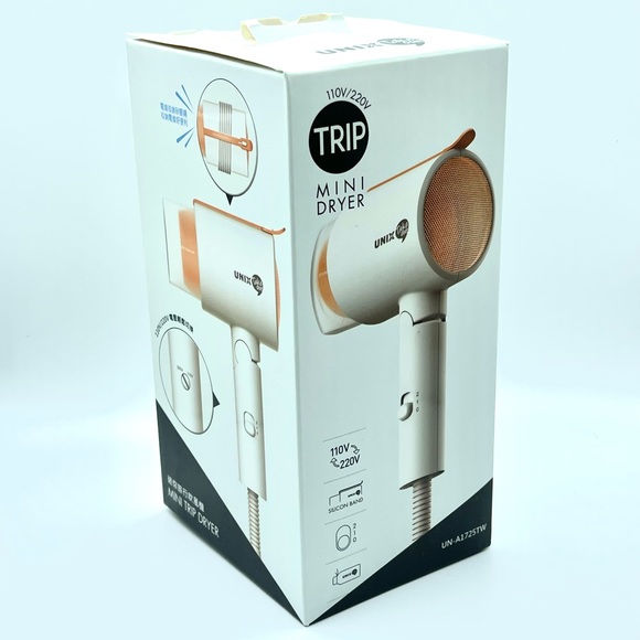 Korea Fashion Compact Folding Handle Travel Hair Dryer- Dual Voltage - Picture 7 of 11